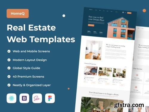 HomeQ - Real Estate Web Templates Ui8.net