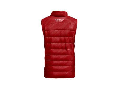 Down Vest Mockup - Back View 642242884