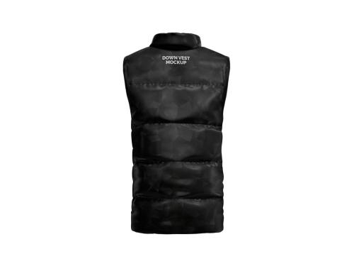 Down Vest Mockup - Back View 642242764