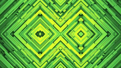 Videohive - Two Rhombuses - Green Geometric Pattern - 48321197 - 48321197