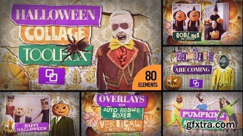 Videohive Halloween Collage Toolbox 48268135