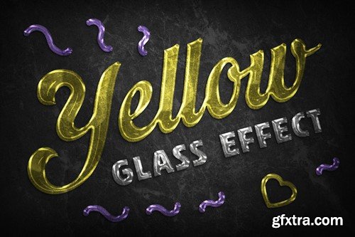 Glass Text Effects YV3A2JY