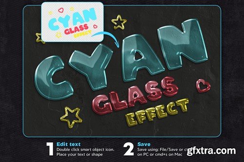 Glass Text Effects YV3A2JY