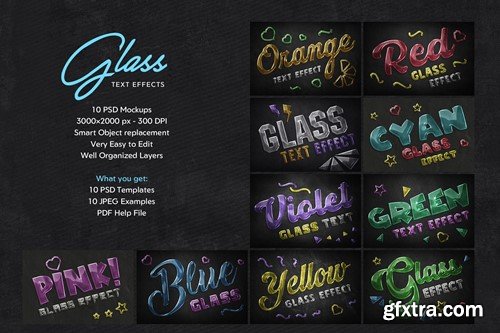 Glass Text Effects YV3A2JY