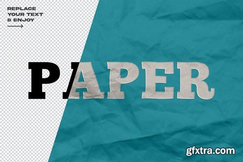 Realistic Paper Textured Layer Style Text Effect F2Q3Y6K