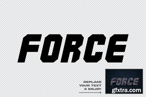 Force Dynamic 3d Psd Layer Style Text Effect VXRBP8J