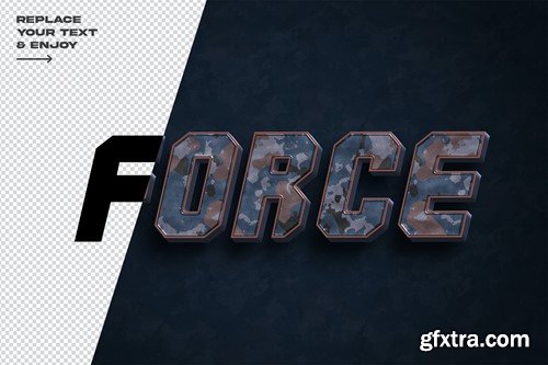 Force Dynamic 3d Psd Layer Style Text Effect VXRBP8J