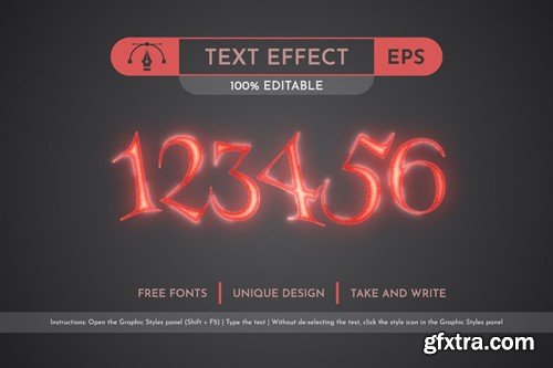 Inferno - Editable Text Effect, Font Style WUGNZ56