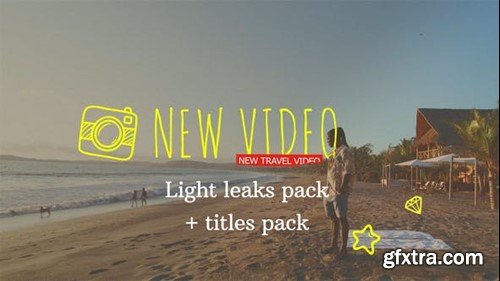 Videohive 32 Light Leaks and titles pack 48660874
