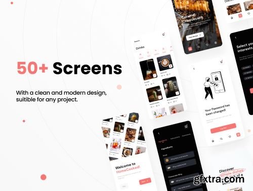 HomeCooked Recipe Mobile UI Kit Ui8.net