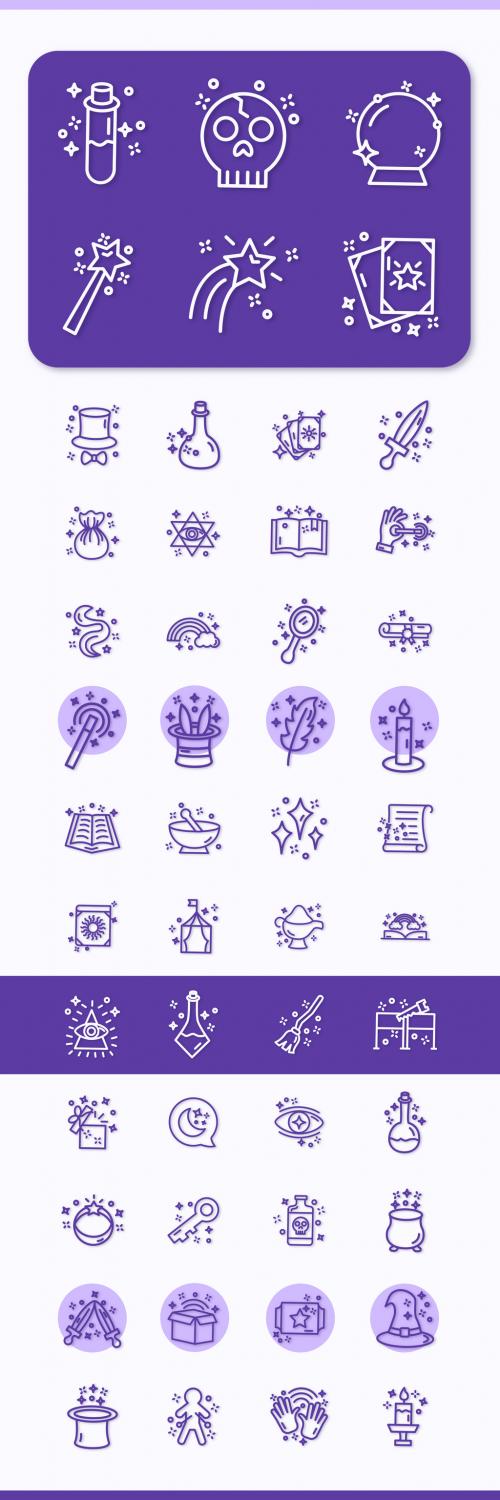 Magic and Esoteric Icon Set 643707775