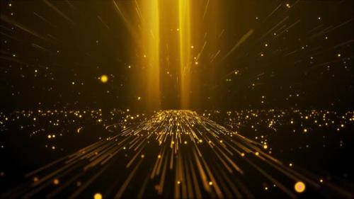 Videohive - animated golden light particle background - 48330886 - 48330886