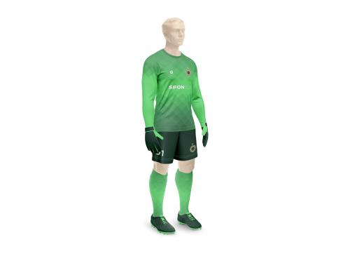 Men_s Full Soccer Goalkeeper Mockup - Crew Neck - Half Side 642239888