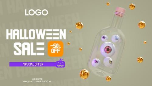 Premium PSD | Halloween pumpkin holiday ghosts monsters night scary Premium PSD