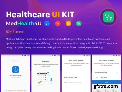 Healthcare medical UI Kit Ui8.net