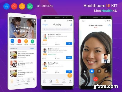 Healthcare medical UI Kit Ui8.net