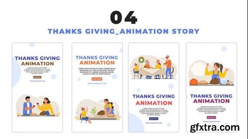 Videohive Thanksgiving Themed Greeting 2D Avatar Instagram Story 48662107