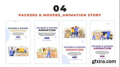 Videohive Movers and Packers Services Flat Design Instagram Story 48661942