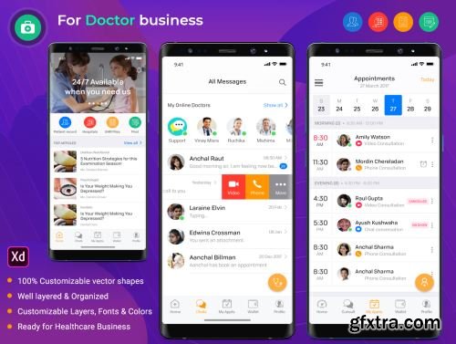 Healthcare Doctor Android UI Kit Ui8.net