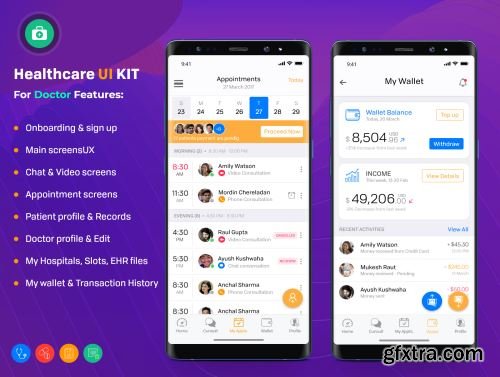 Healthcare Doctor Android UI Kit Ui8.net