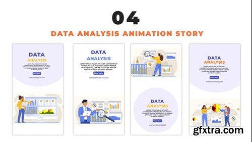 Videohive Data Analysis Story Vector 2D Character Instagram Story 48658651