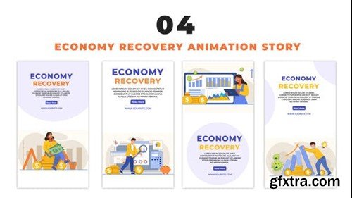 Videohive Cartoon Avatar Economical Recovery Instagram Story 48658721