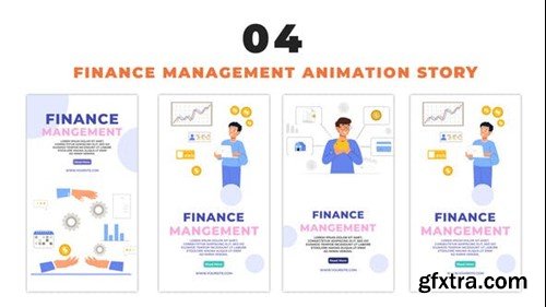 Videohive Vector Finance Management Avatar Instagram Story 48656846