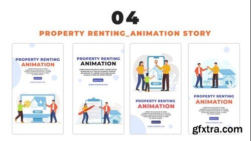 Videohive Vector Avatar Property Renting Instagram Story Design 48655648