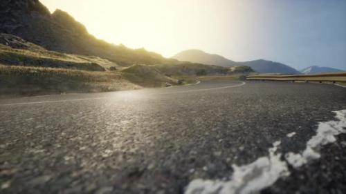 Videohive - Foggy Winding Road Along California Coast - 48368243 - 48368243