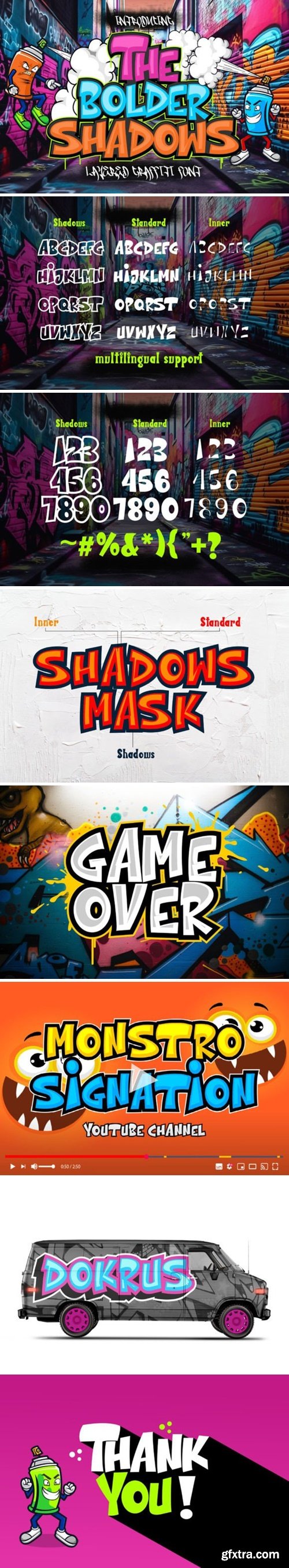 The Bolder Shadows Font