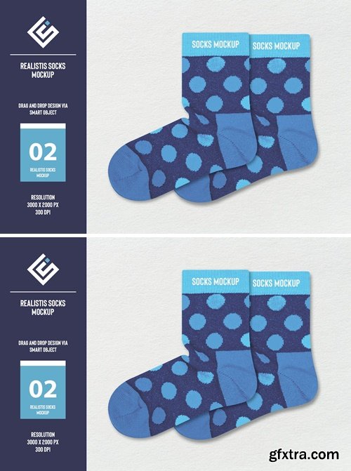 Socks Mockup 3Q94PVC