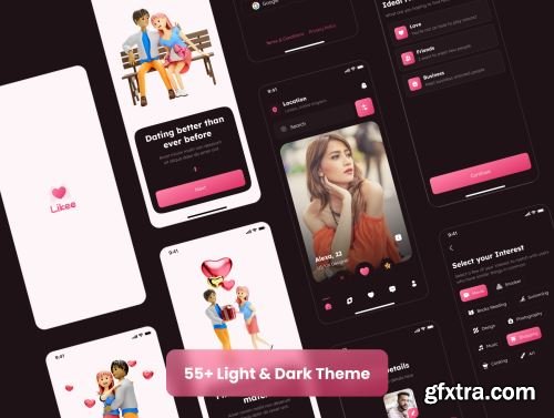Likee - Dating App UI Kit Ui8.net