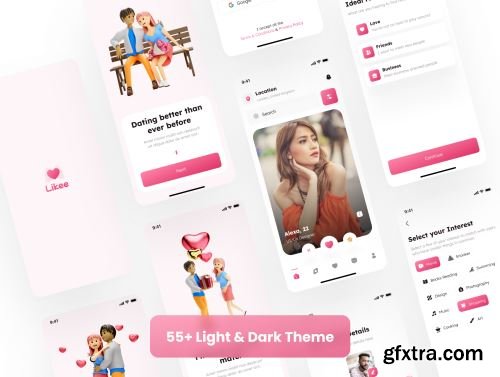 Likee - Dating App UI Kit Ui8.net