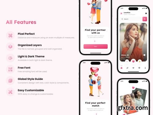 Likee - Dating App UI Kit Ui8.net