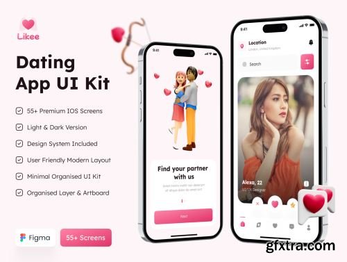 Likee - Dating App UI Kit Ui8.net