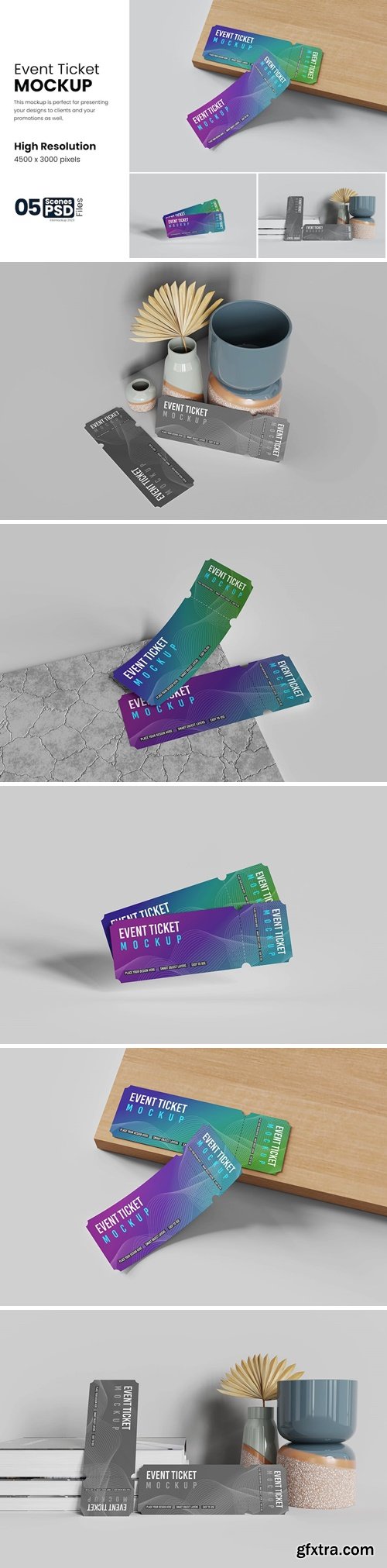 Event Ticket Mockup 8BUFADG