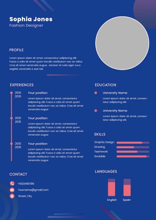 Premium PSD | Professional resume cv template layout Premium PSD