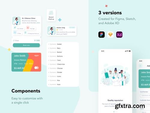 Heally - Medical App UI Kit Ui8.net