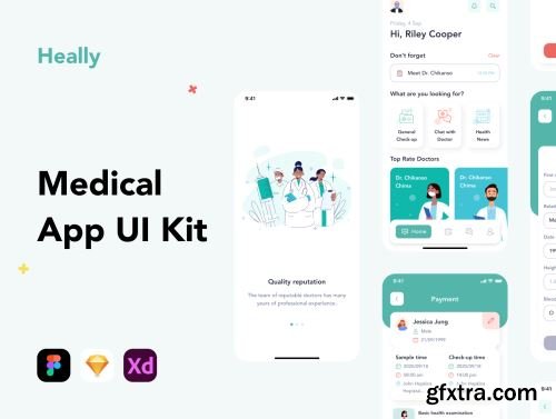 Heally - Medical App UI Kit Ui8.net