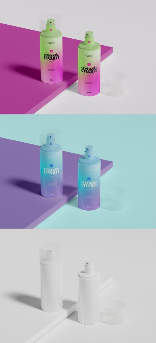 Cosmetic Bottles Mockup 642121873