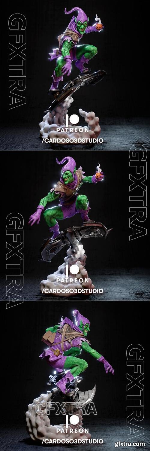 Cardoso 3d Studio - Green Goblin Statue &ndash; 3D Print Model