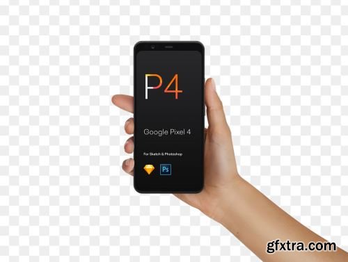 Hand Mockups iPhone 11, S10, Pixel 4 Ui8.net