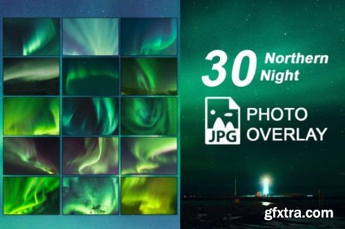 30 Northern Night Photo Overlay