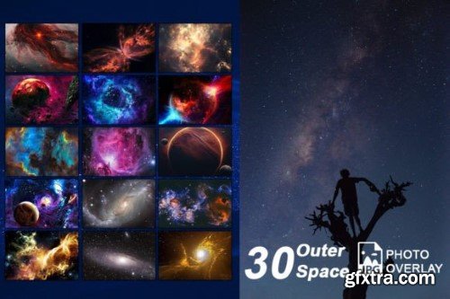 30 Outer Space Photo Overlays