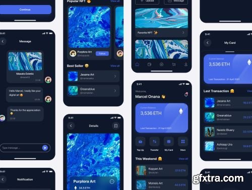 GoNFT - NFT Marketplace Mobile App Ui8.net