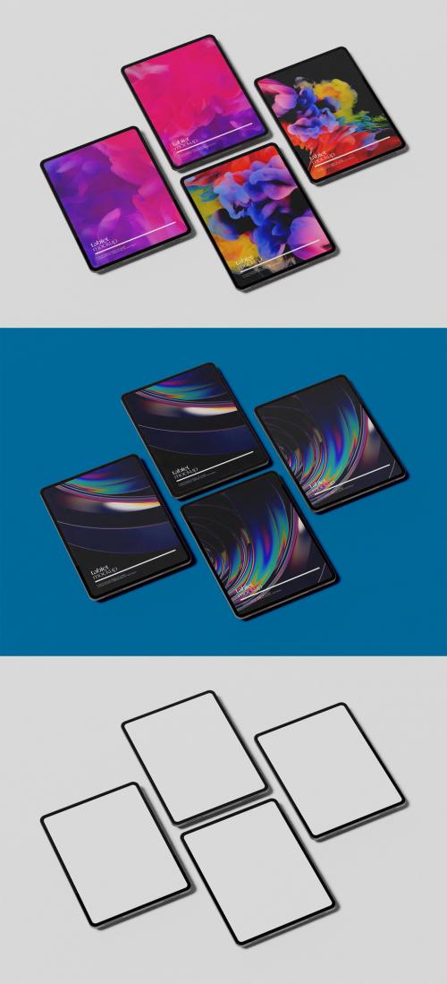 Four Tablet Mockup 642118217