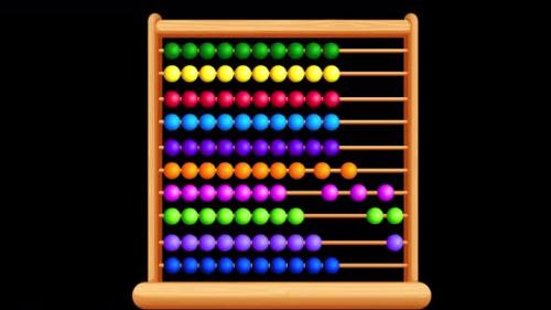 Videohive - Cartoon wooden colorful abacus Alpha Channel - 48368741 - 48368741