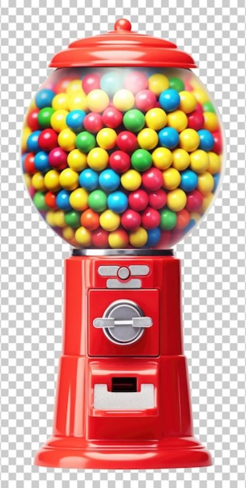 Premium PSD | Gumball machine isolated on transparent background Premium PSD