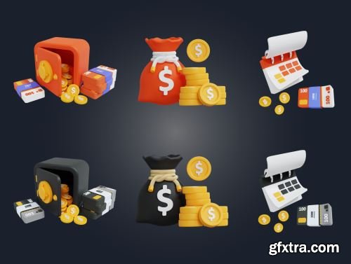 Finance 3D Icon Ui8.net