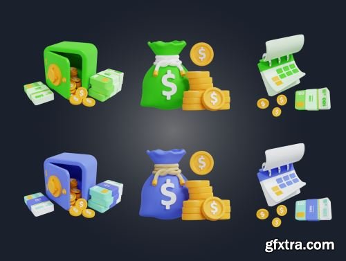 Finance 3D Icon Ui8.net